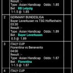Contoh slip taruhan Mix Parlay dengan beberapa pertandingan olahraga dalam satu tiket