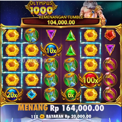 Tampilan permainan slot online dengan algoritma RNG untuk hasil putaran acak